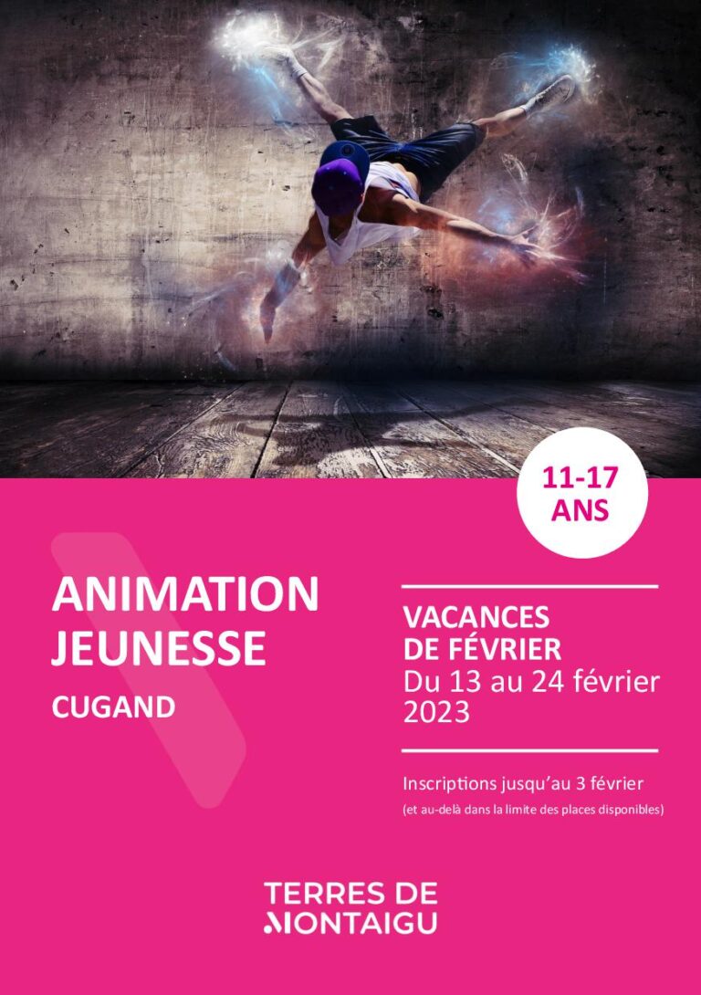 Programme des vacances de février 2023 Animation jeunesse Cugand