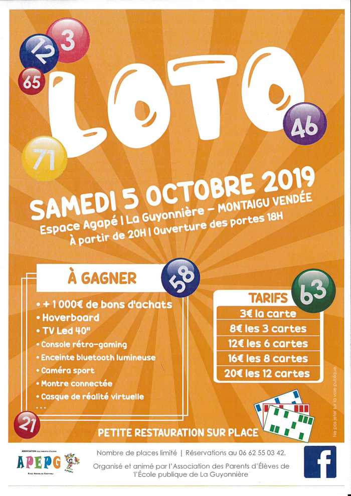 LOTO APEPG 2019 - Terres de Montaigu