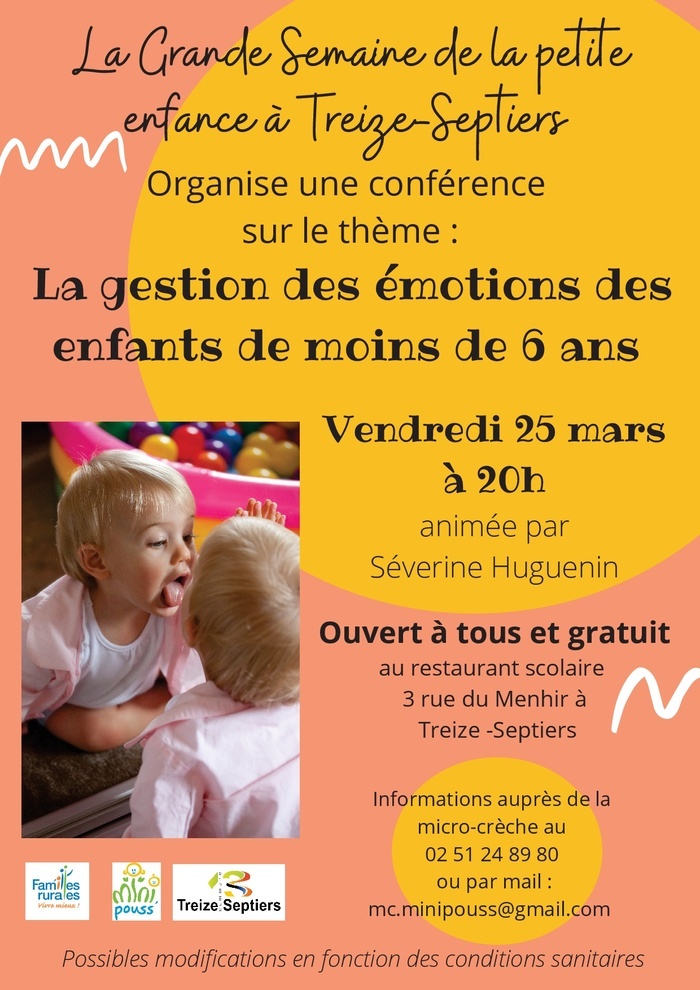 Conférence les émotions des enfants : mieux comprendre pour mieux  accompagner 