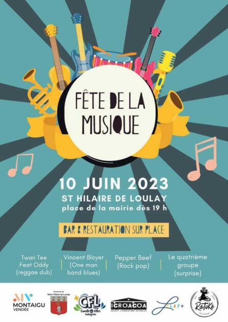 Concerts - Fête de la Musique - St Hilaire de Loulay - Terres de Montaigu